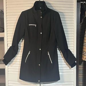 Women’s Jessica Simpson black medium above knee long sleeve jacket $42